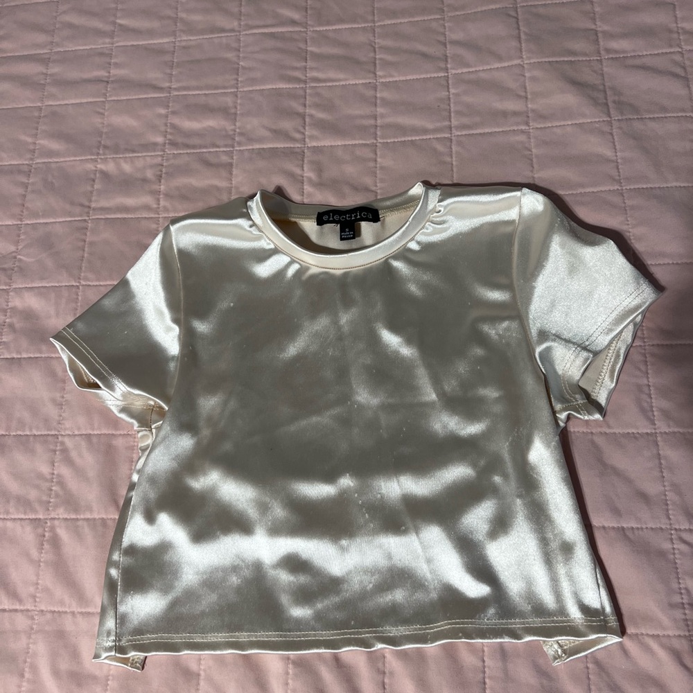 Gold Open Back Top - Picture 2 of 4